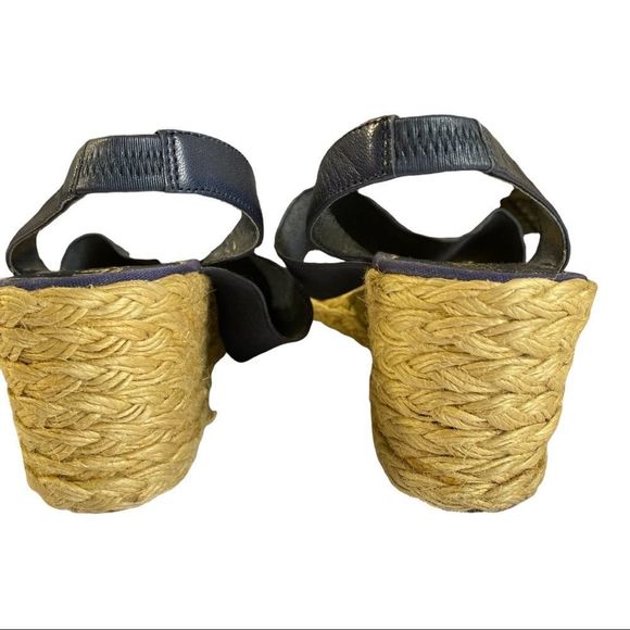 𝅺LAUREN RALPH LAUREN Carminda Espadrille Woven Wedge Sandals Shoes 9 - Picture 7 of 11